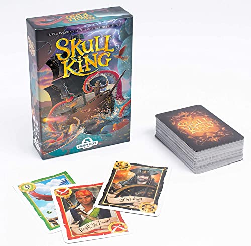 Skull King - The Ultimate Pirate Trick Taking Game | from The Creators of Cover Your Assets & Cover Your Kingdom | 2-8 Players 8+ Skull King - The Ultimate Pirate Trick Taking Game | from The Creators of Cover Your Assets & Cover Your Kingdom | 2-8 Players 8+