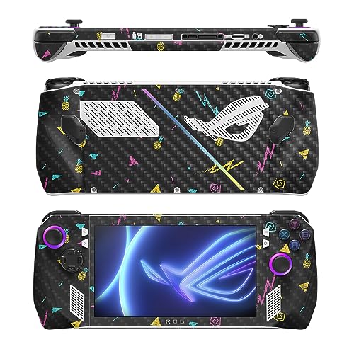 Image of MightySkins Carbon Fiber Skin Compatible with Asus ROG Ally - Magic Pineapple | Protective, Durable Textured Carbon Fiber Finish | Easy to Apply
