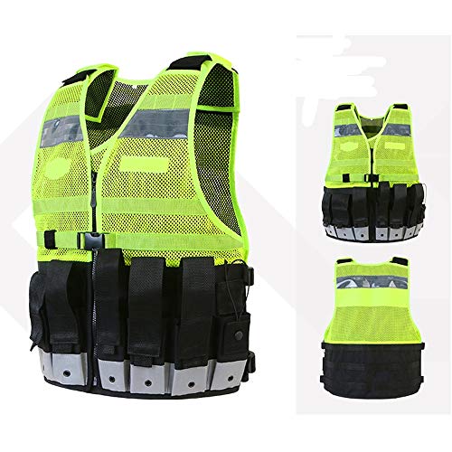 Preisvergleich Produktbild HAIT Taktisch Reflektierende Weste Sicherheitsweste Verkehrsstörung Nachts Reisen Fluoreszierende Kleiderjacke