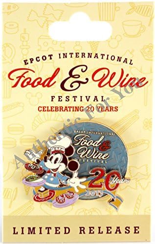 Disney 2015 Epcot 20th International Food & Wine Festival Chef Mickey Limited Release LR Trading Pin by Disney
