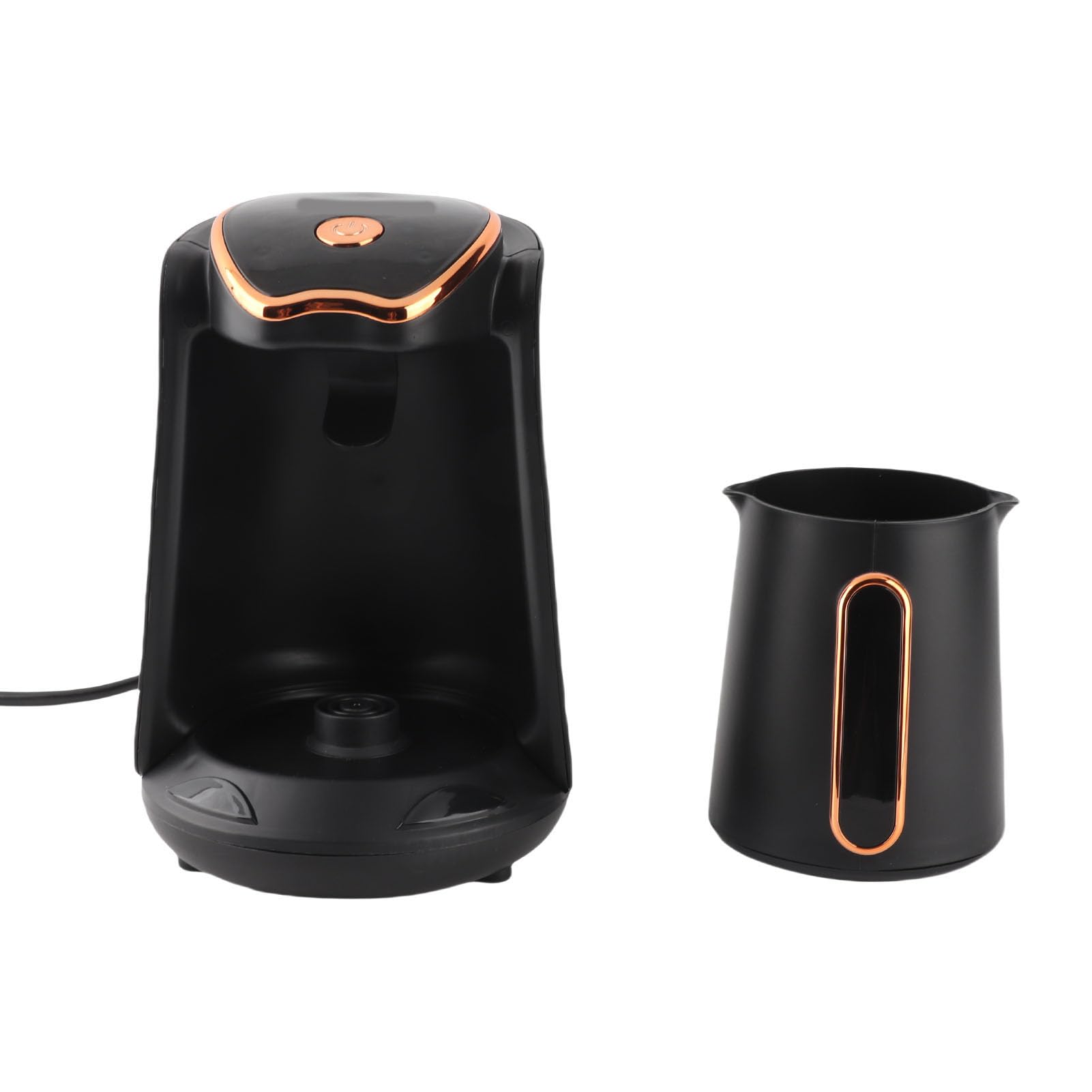 Türkische Kaffeemaschine, 600 W, 4 Tassen, Tragbare Kaffeemaschine mit Überlaufschutz und Akustischem Alarm, für den Heimgebrauch (EU-Stecker 220 V)