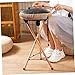 Yardwe Innovative Steel Tongue Drum Stand Wood Drum Holder Tripod Base for Hand Pan Sponge for Safety