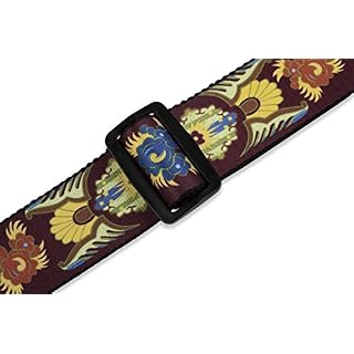 Levy’s MP-25 Sangle de Guitare Prints Polyester Garment Leather Ends 2″ – Indian Heirloom - Les Beatles, Paul McCartney, John Lennon, RIngo Starr, George Harrison Levy's MP-25 Sangle de Guitare Prints Polyester Garment Leather Ends 2" - Indian Heirloom – Image 3