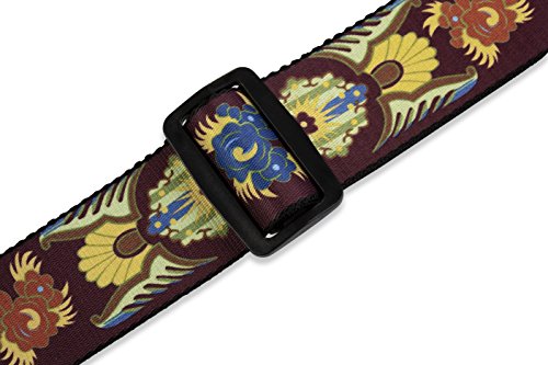 Levy’s MP-25 Sangle de Guitare Prints Polyester Garment Leather Ends 2″ – Indian Heirloom - Les Beatles, Paul McCartney, John Lennon, RIngo Starr, George Harrison Levy's MP-25 Sangle de Guitare Prints Polyester Garment Leather Ends 2" - Indian Heirloom – Image 4