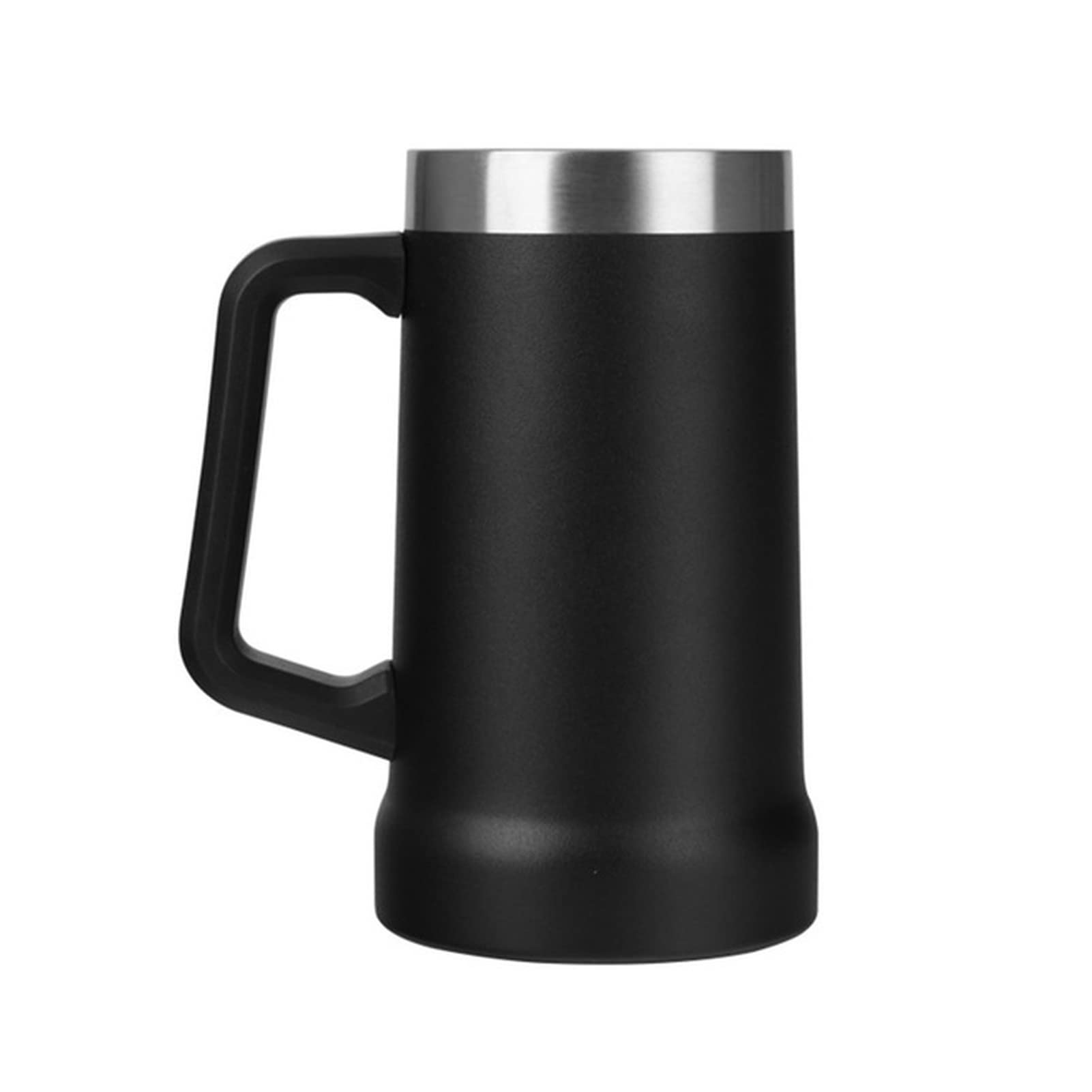 Tazza 24oz / 70. 9ml. Acciaio Inossidabile 304 Tumbler con Manico Vacuum Travel Coffee Birra Bug Tazza Tazza Termica Tazza Personalizzata (Color : Noir, Size : 709ML)
