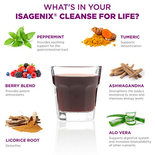Isagenix Cleanse for Life - Detox Cleanse Drink with Vitamin B12, Niacin and Vitamin B6 for Overall Wellness - 32-Ounce Bottle (Natural Rich Berry Flavor), Packaging May Vary - Image 4