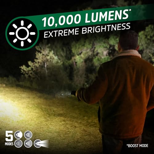 Energizer 10000XT-R Rechargeable LED Tactical Flashlight, 10,000 Lumens, Durable Metal Flashlight with Boost Mode for Extreme Brightness - image 2