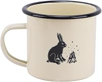 Fire-Maple Zománcozott Kemping Bögre 350ml - Hőálló Kávés Teás Pohár Utazáshoz, Irodába, Otthonra - Klasszikus Stílusú Hordozható Ivókupa 1