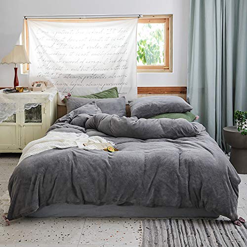 Parure de lit pour lit double jaune en flanelle pour ne plus jamais avoir froid en hiver
