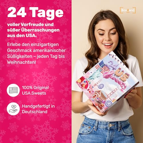 USA Adventskalender 2025 mit Amerikanischen Süßigkeiten [ORIGINAL US CANDY] - US Sweets Adventskalender - USA Süßigkeiten (24 USA Sweets)