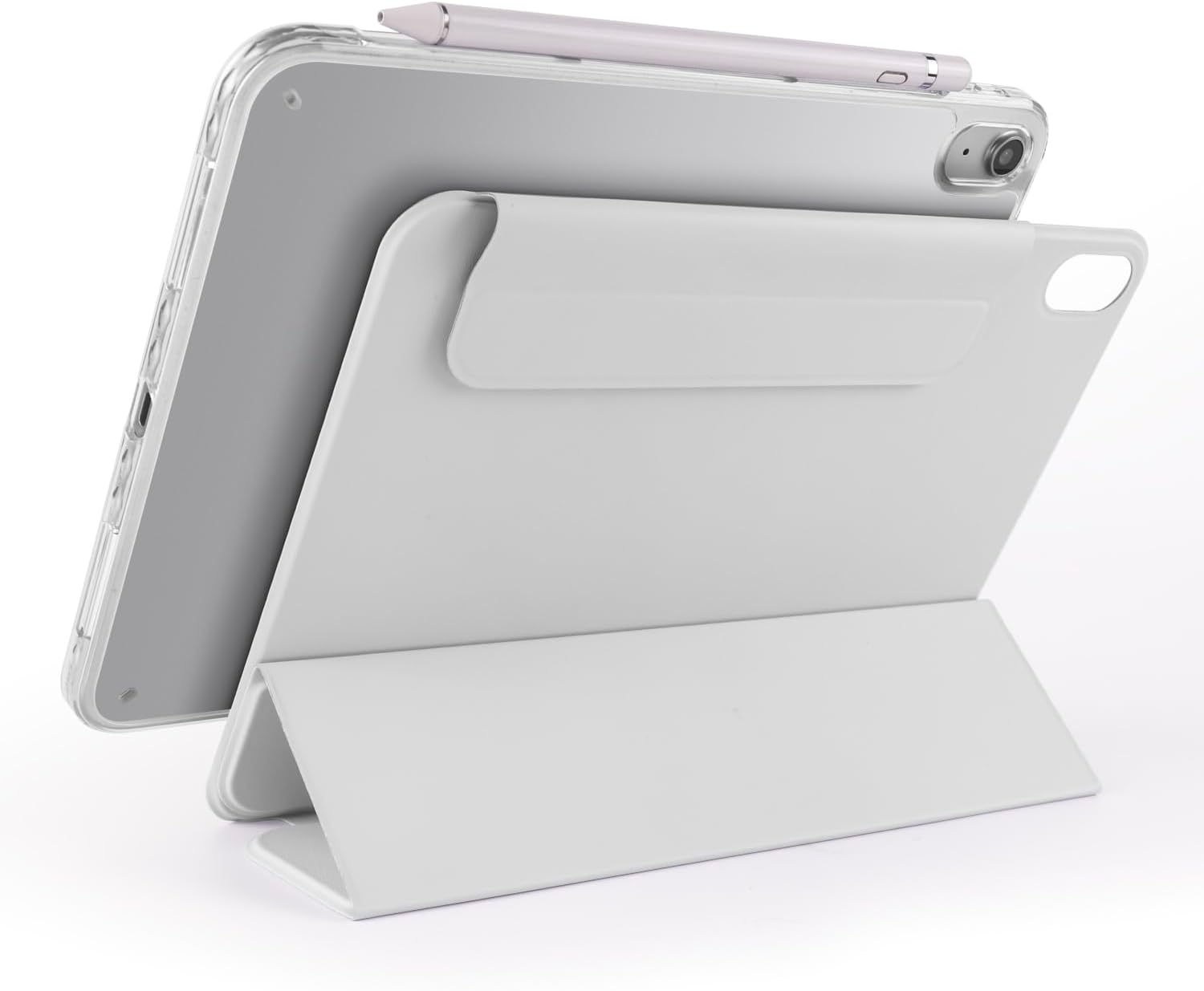 Compatible with iPad A16 11 inch 2025 Compatible with iPad 10th Generation Case 10.9 inch Released 2022 Magnetic Cases with Removable Folio Cover Shockproof Cover Stand Case Clear Back Shell(Blue)