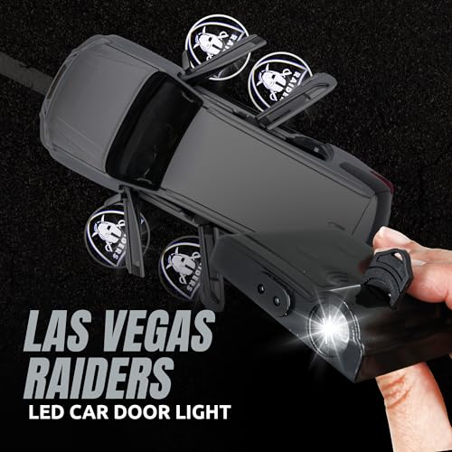 Image of LED Car Door Light - Officially Licensed NFL Wireless Projector - Show Your Team Pride - Battery Powered, Easy Install