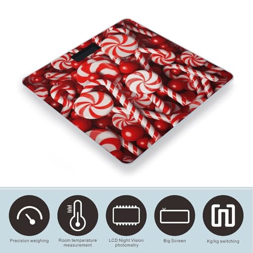 Báscula Digital de Baño con Vidrio Templado y Medidor miniatura 3