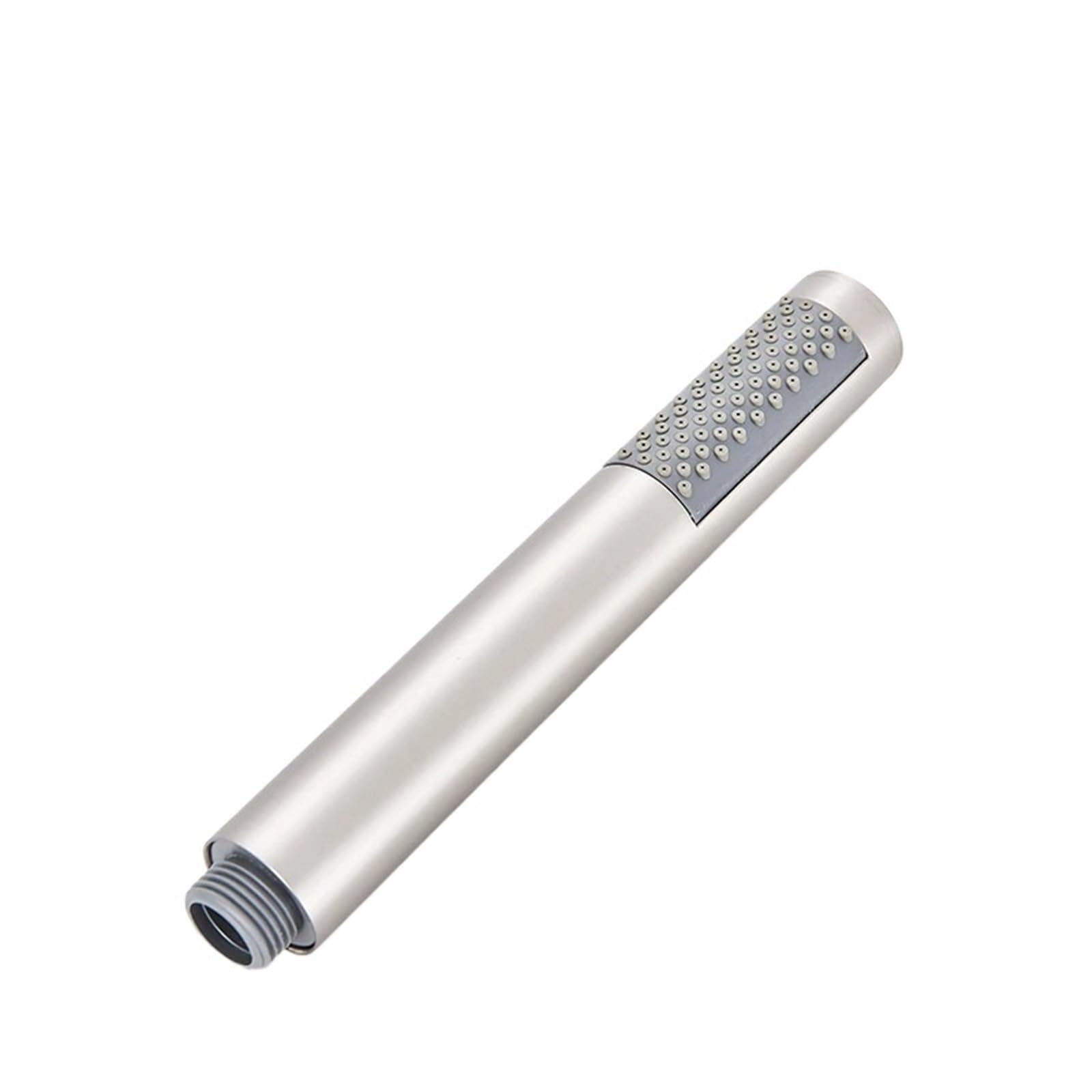 Mqfbnnp Brushed Nickel Shower Head Shower Head Hand-Held Plastic Black Bathroom Rainfall Nozzle Aerator High Pressure Handheld(Brushed Nickel)