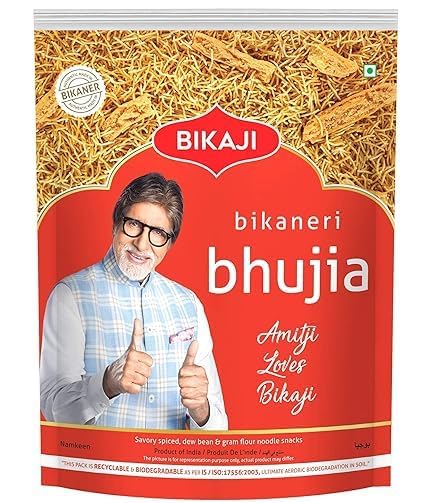 Image of Bikaji Aslee Bikaneri Bhujia| Crispy Barki Sev| 1 Kg Pack