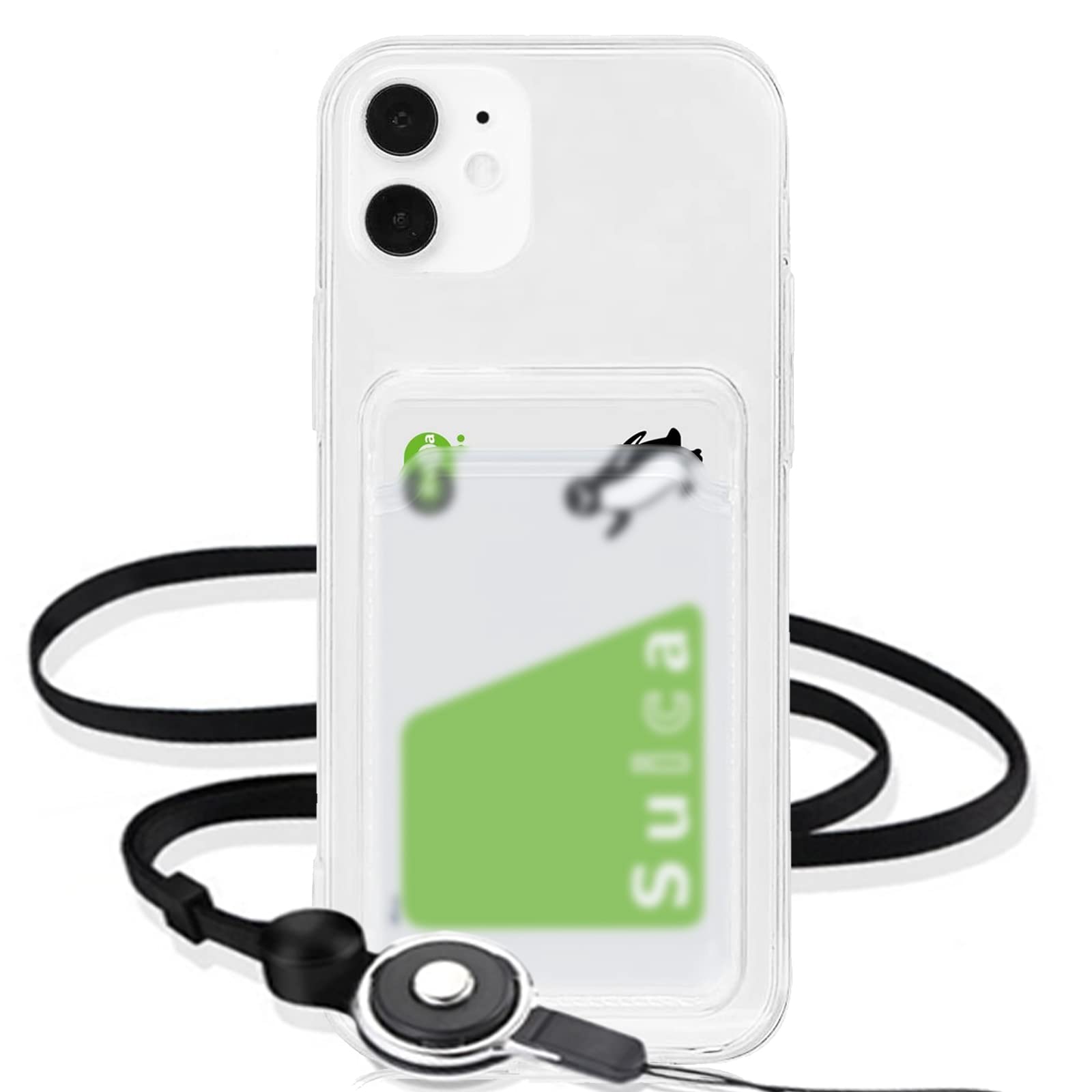Amazon.co.jp: 適用 iphone 11 ケース クリア 【 ストラップ 2本付き