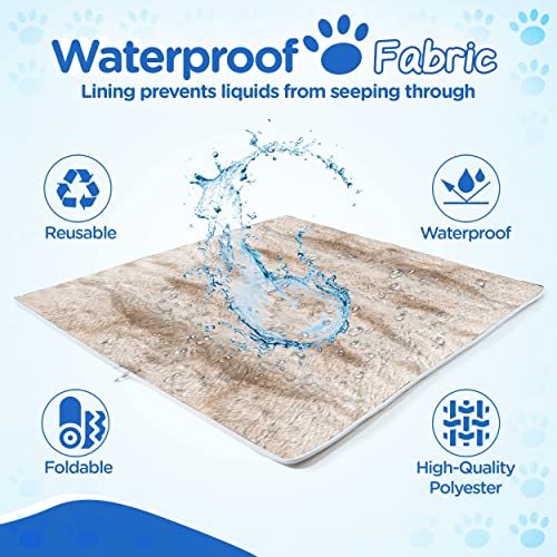Paw Brands Waterproof Pet Blanket - Boho Cool Comfort Throw Blanket - 60In X 50In Machine Washable Dog Blankets For Large Dogs And Pets, Faux Fur And Ultra-Soft Pet Blankets For Couches #TOP7