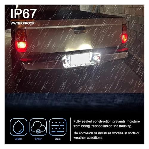 Luz LED de matrícula para Toyota Tacoma 1995-2004 impermeable 2 piezas 7