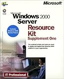Microsoft Windows 2000 Server Resource Kit, Supplement 1, 1 CD-ROMThe updated scripts and tools you need to deploy and support the Windows 2000 platform in your organization. Includes Windows 2000 Service Pack 1