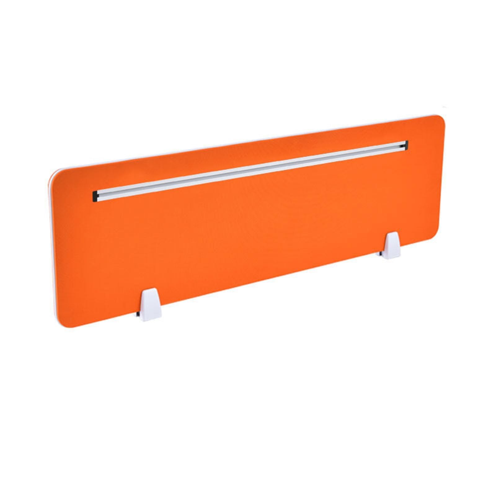 HJYCLFAZU Acoustic Desk Privacy Panel - Noise Reduction Divider for Independent Workstations, Sit-Stand Separator, Stylish Orange (80cm x 30cm)
