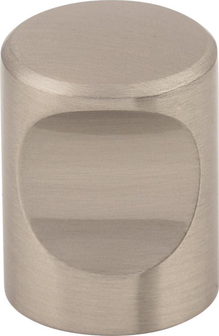 Top Knobs M581 Nouveau II Collection 3/4" Indent Knob, Flat Black