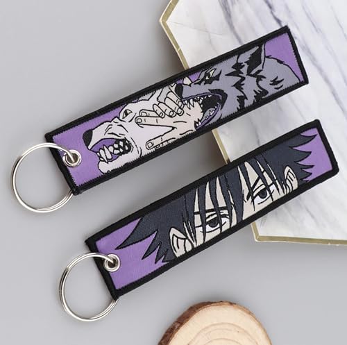 Pinstant Megumi Fushiguro Jujutsu Kaisen Anime Manga Keychain Key Tag Chain Fob Ring