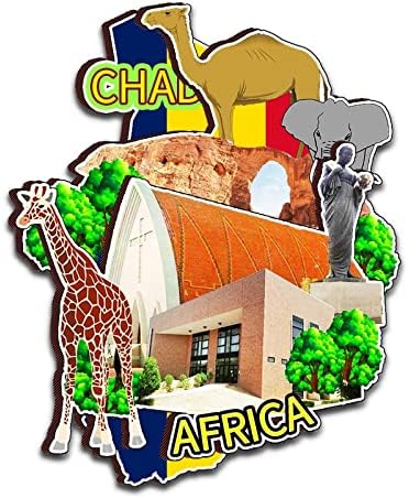 Chad Africa Magnet Fridge Magnet Wooden 3D Landmarks Travel Collectible Souvenirs Decoration Handmade image 5