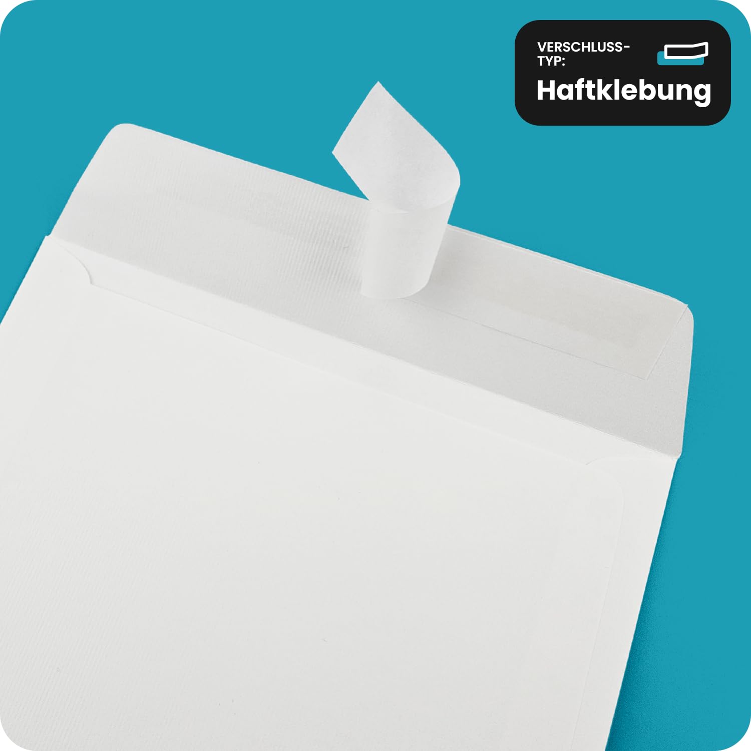 100 Enveloppes Striées Blanches Format DL 110x220mm - Papier Texturé 120g Pour Lettres élégantes Et Invitations