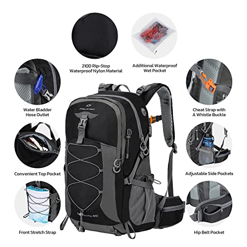 Maelstrom Daypack Backpacks, 40L Black #TOP1