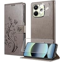 Coque Portefeuille Pour Xiaomi Redmi Note 14 4G – Cuir PU, Fentes Cartes, Stand Intégré, Avec Verre Trempé Et Protection Caméra - 2