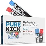 Pure Kick Freezer Bars, 1.5 oz, Hydrating Ice Pops, Naturally Flavored with Other Natural Flavors, Berry and Fruit Punch, 20 Count