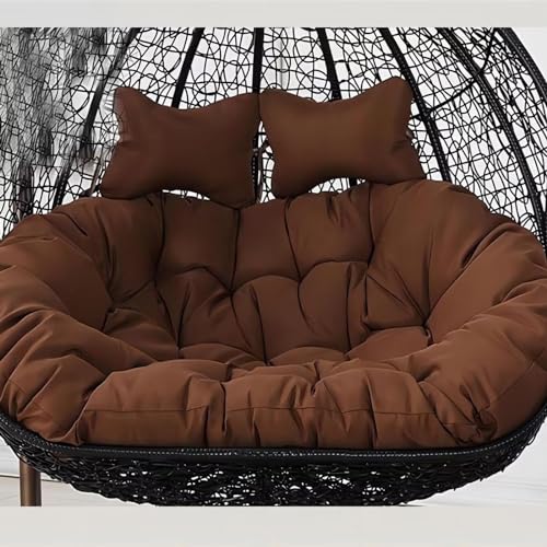 Coussin de siège de balançoire double imperméable et lavable pour jardin