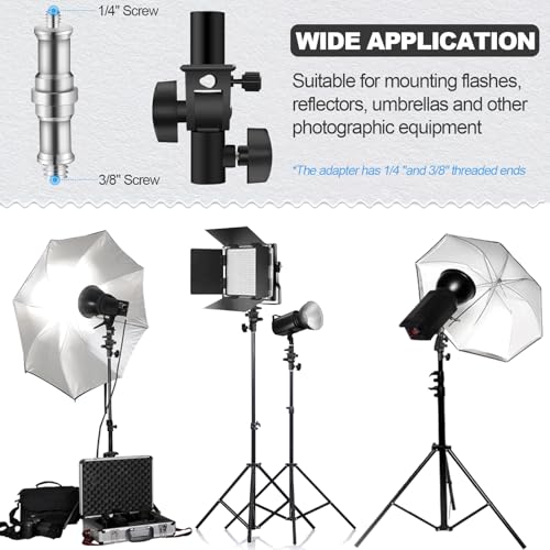 image for WELLMAKING U-Shape Camera Flash 180°Swivel Mount Bracket with Standar