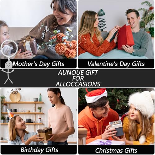 2 Pcs Middle Finger Gifts Funny Keyring Funny Gifts for Women Men, Cool Keyring Fun Stainless Steel Doodle Key Chains Long Distance Friendship Gift for Prank Joke Couples Friends Christmas - Image 5