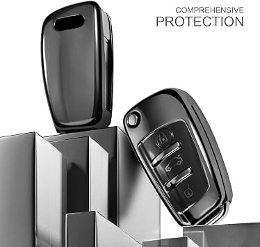 ELOHEI Premium Soft TPU 360 Degree Protection Key Fob Cover for Audi A1