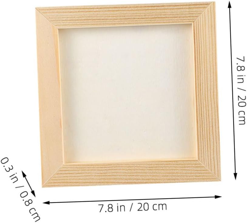 DIY Wooden Photo Frames for 5pcs Paintable Blank Wood Picture Frames 20x20cm ’s Room Décor