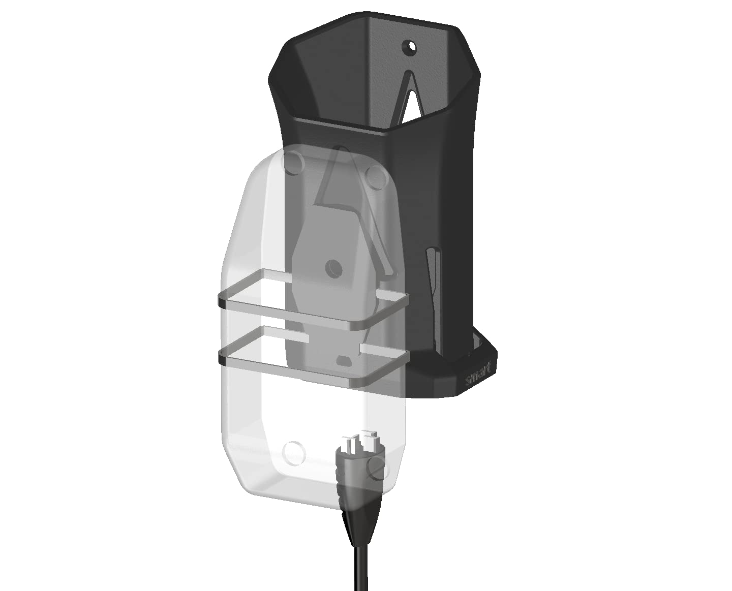 Wandhalterung passend für Bosch Smart-System Akku PowerTube 500/625 / 750Wh und Bosch Smart-Systemt Ladegerät…