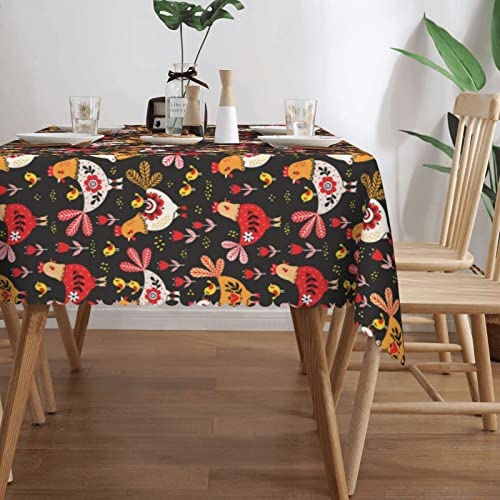 Nappe carrée en dentelle polyester lavable 137x183 cm