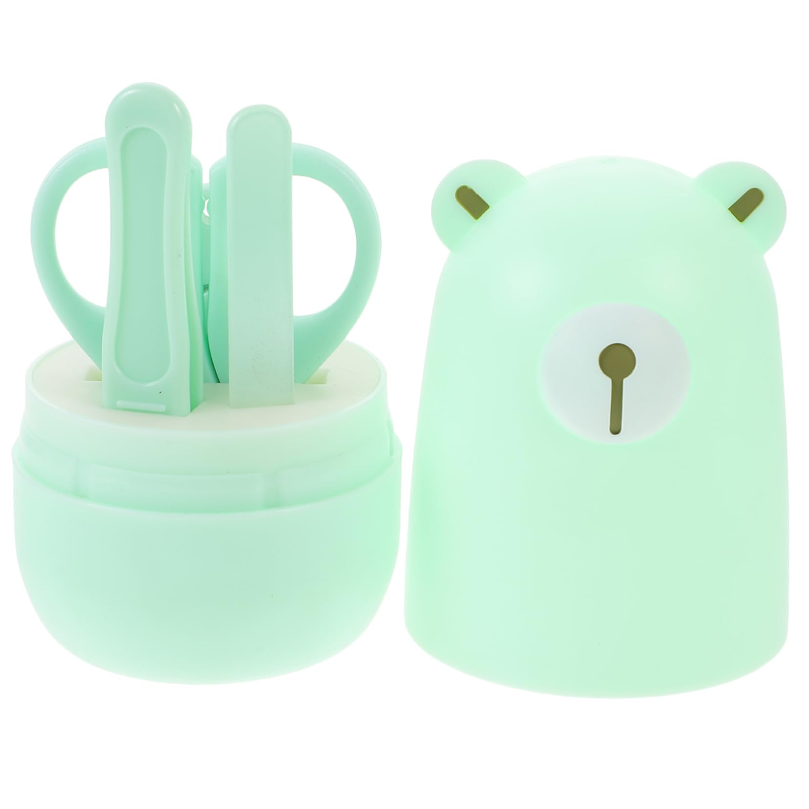 DECHOUS 1 Set Nail Clipper Set Nail Clippers Nail Kit Manicure Kit Grooming Kit Essentials for Newborn Boys Newborn Nail Kit Green Stainless Steel