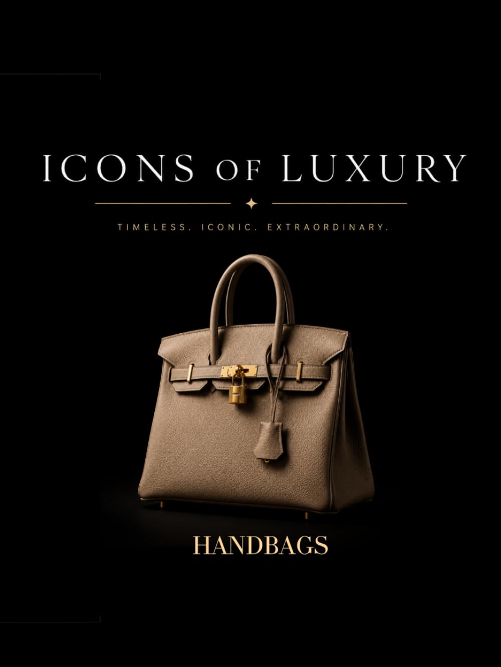 Handbags Icons of Luxury : sac à main en cuir véritable pour femme