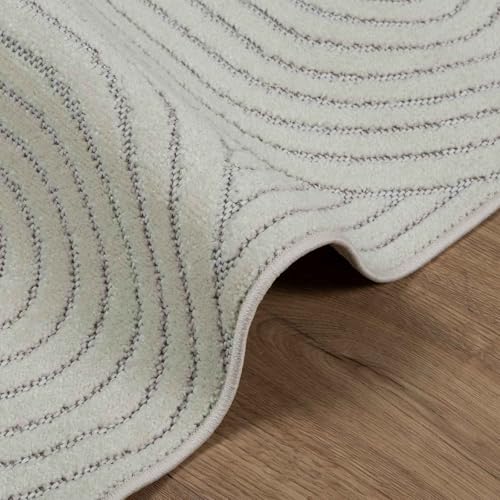 Tapis de salon vert 240x240 cm Palmeras en polyester haut de gamme - 8