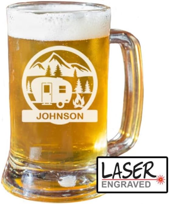 Miniatura 4 de Vasos personalizados de la taza de la cerveza, personalizado, regalo del novio del marido, cristal de la aventura, regalo del día del padre, vidrio