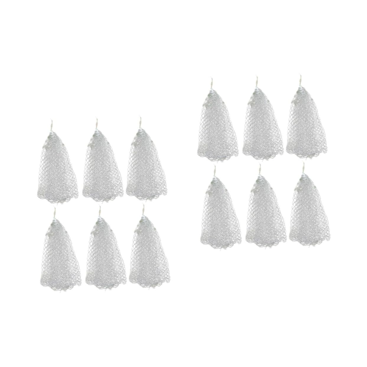 BESPORTBLE 40 Pièces Épuisette De Pêche Filet D'Appât Pliable Filet en Nylon Accessoires De Fonte Lancer Une Épuisette Un Filet À Mailles Denses pour La Pêche Remplacement De Maille De