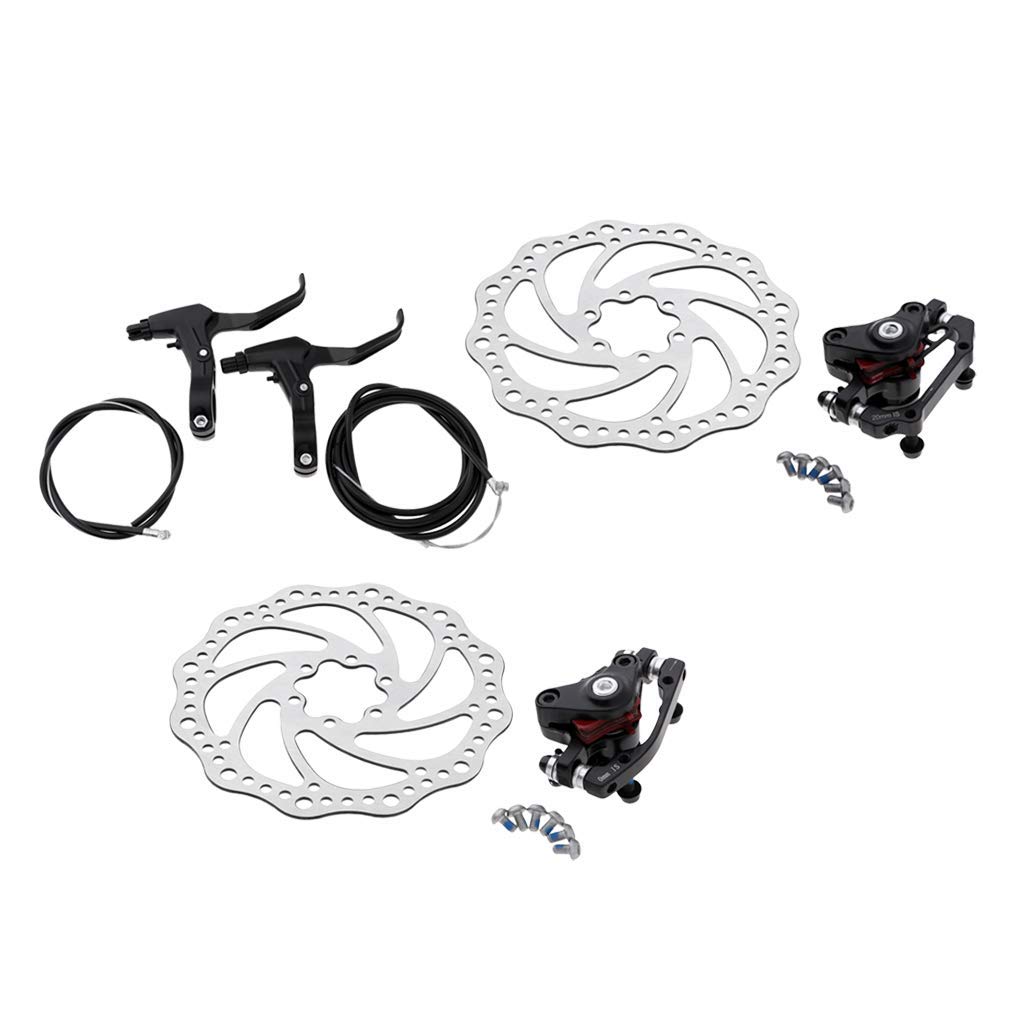 Set Freni A Disco Meccanici MTB – 160mm Rotori In Acciaio 6 Bulli – Anteriore E Posteriore