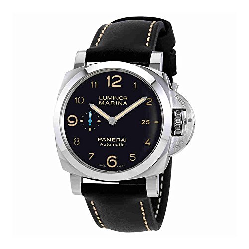 Panerai Men's Swiss Automatic Watch with Stainless Steel Strap, Black (Model: PAM01359)