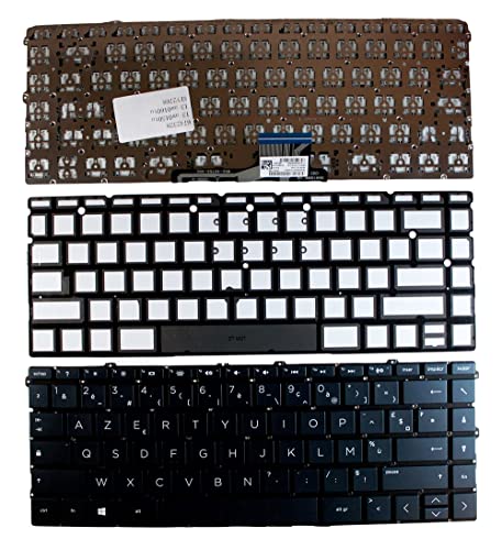 Clavier chiclet pour HP Spectre 13-aw0502na avec rétroéclairage bleu durable
