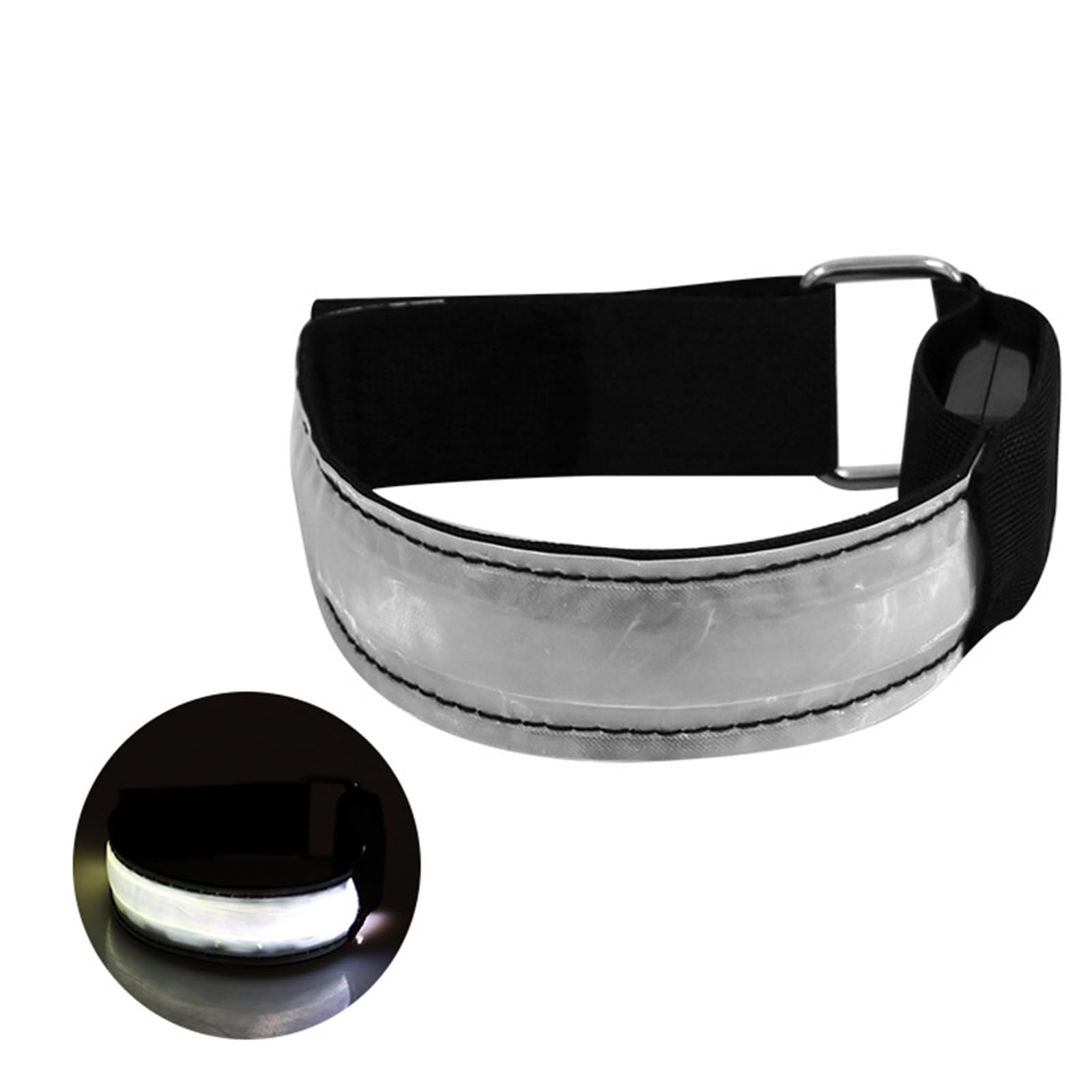 MICFENY Glowing Arm Strap With Fiber Optics Lights Water Armband For Outdoor Activity Night Exercise for Adult