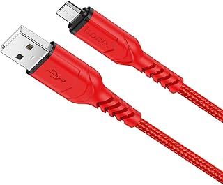 Hoco X59 - Victory Charging And Data Transmittion Cable (2.4A - 1M), USB-A To Micro-USB Plug, Compatible With Samsung Huawei Xiaomi Oppo - Red