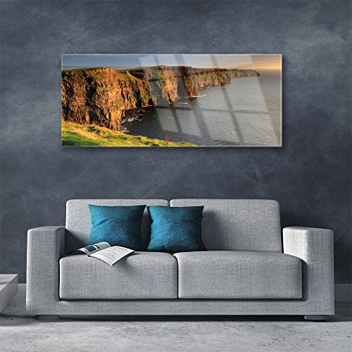 Tableau déco en verre acrylique 125x50cm paysage de mer pour évasion dans le salon - 4