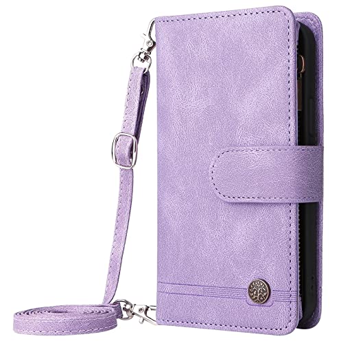SLLMYYX Capa carteira compatível com Xiaomi Redmi Note 11s, bolso de couro com zíper para dinheiro,